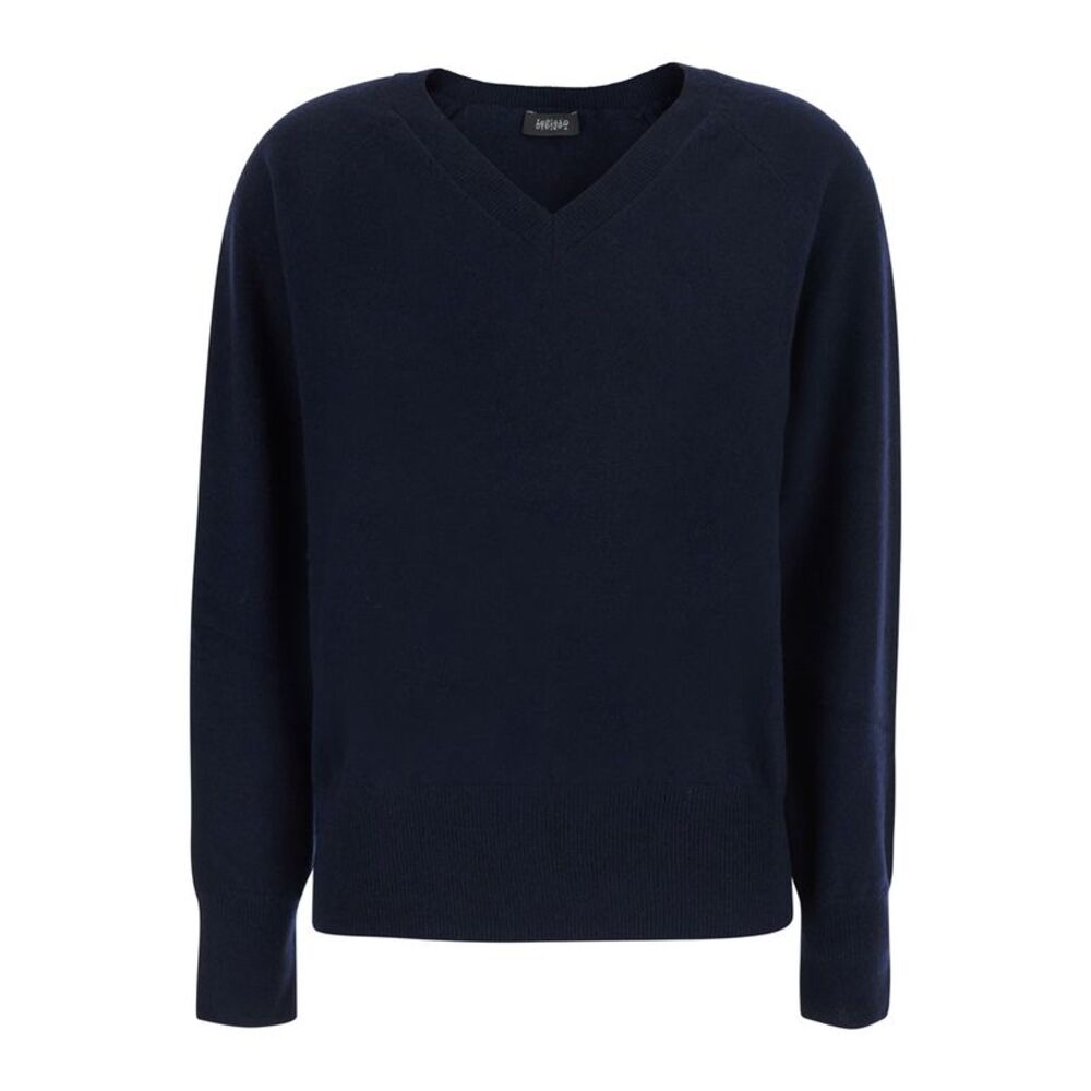 Leplain Women V Neck 12Gg Is A Blue Cashmere Sweater And Unisex